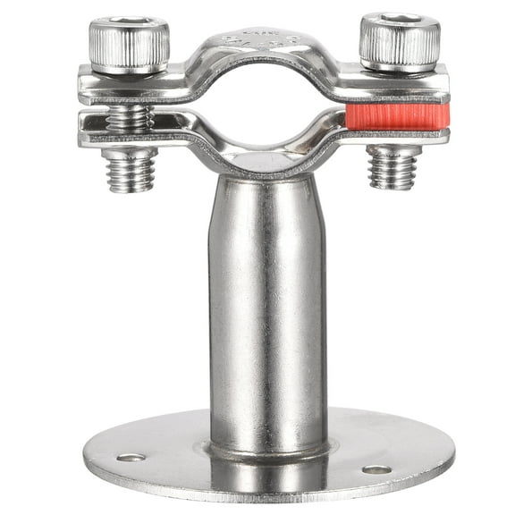 Uxcell 304 Stainless Steel Wall Mount Ceiling Mount Pipe Support Clamp for 15-19mm Pipe