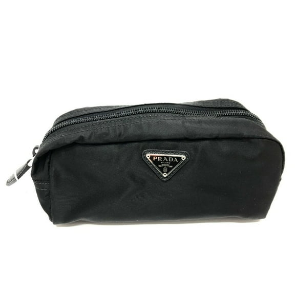 Pre-Owned PRADA 1NA350 Makeup pouch Cosmetics Pouch Pouch NERO Black (Good)