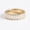 Rose Plated, variant on Baguette Cut Diamond Half Eternity Band Ring, Diamond Stackable Engagement Ring, Wedding Straight Bar Setting Band Ring For Her, Handmade Jewelry