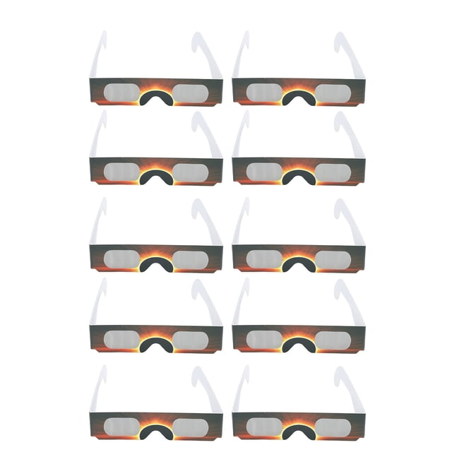 Gafas De Eclipse, Protección Para Los Ojos, Fáciles De Usar, Gafas De Eclipse Solar Con Marco De Papel De 10 Piezas Para Niños Para La Vida Diaria