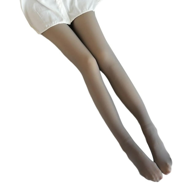 Buy Translucent Fleece Tights Tan Womens Leggings Sheer Fake - Inspire  Uplift