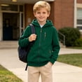 thumbnail image 3 of LIaqionyy Boys Cargo Hoodie Jackets Full Zip Long Sleeve Sweatshirt Activewear Fall Winter Outwear with Pockets, 3 of 8