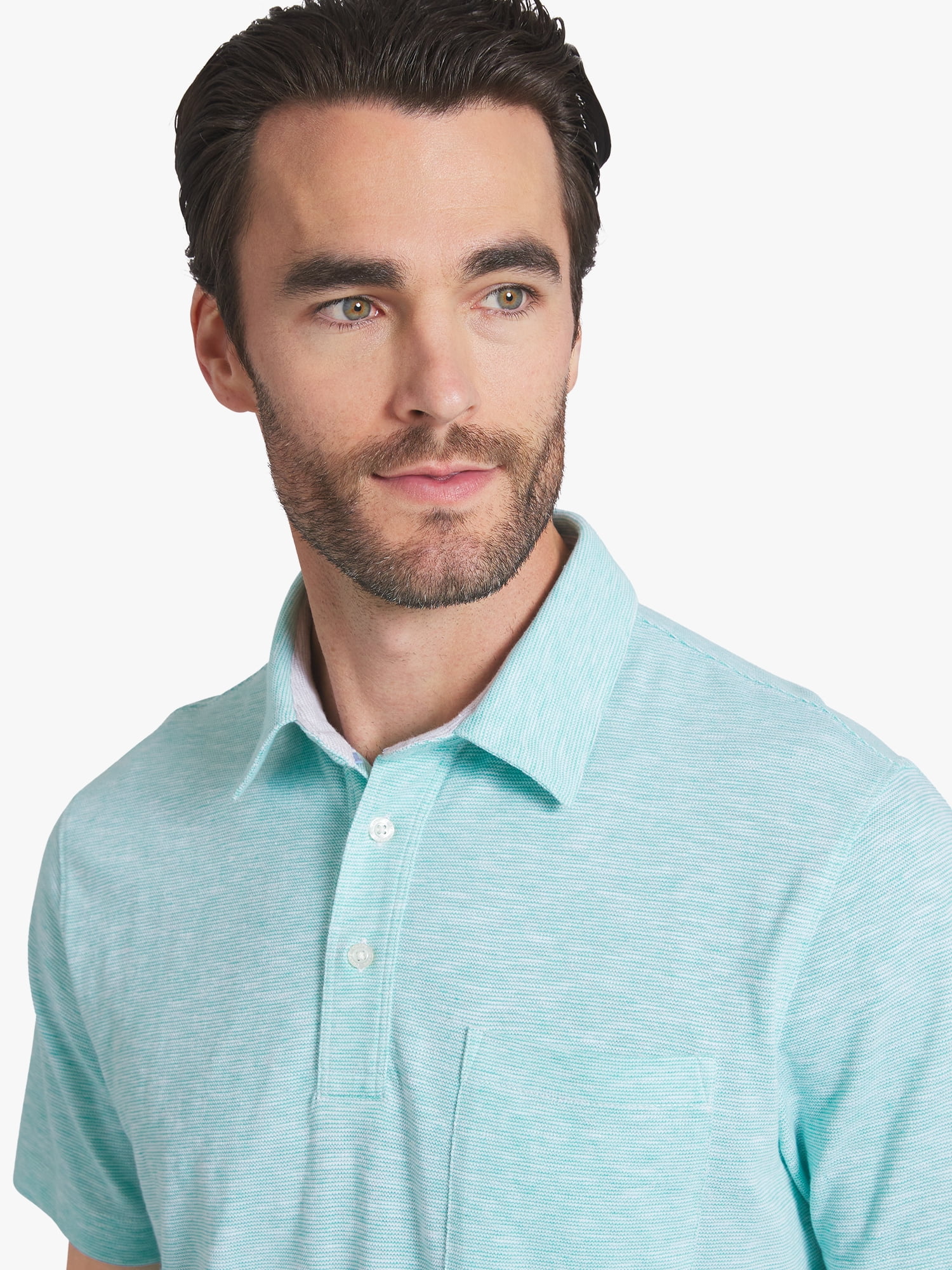 Chaps Men's and Big Men's Harbor Side Slub Short Sleeve Polo Shirt, Sizes S-3XL