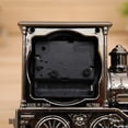thumbnail image 4 of Retro Train Table Clock - Vintage Engine Novelty Locomotive Alarm Clock Creative Desktop Decoration (Gray), 4 of 5