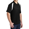 thumbnail image 4 of Mafoose Men's Dry Zone Colorblock Raglan Polo Shirt Black/ White X-Small, 4 of 5