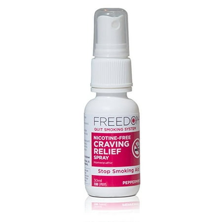 Freedom Quit Smoking , Nicotine Craving Relief Spray - Reduce Cigarette Cravings, Fight Nicotine Withdrawal Symptoms, An Easy Way to Stop Smoking Cigarettes Without Side Effects, 1
