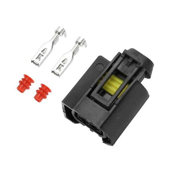2 Pin Car Wiring Harness Connector Plug Waterproof Female Wire Terminal Connector for BMW 1 Set
