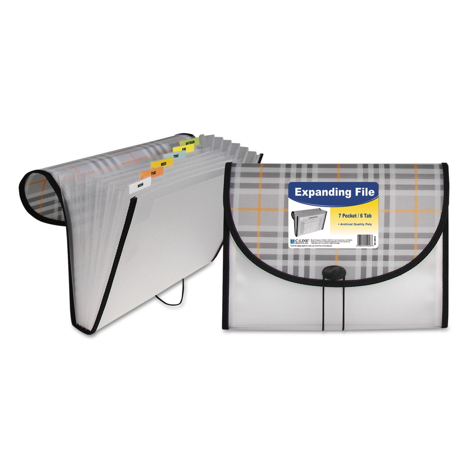 Seven-Pocket Poly Expanding File, 1 Seven-Pocket Poly Expanding File, 1