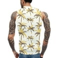 thumbnail image 4 of Men's Sleeveless Hoodie With Vibrant Floral Print Casual Lightweight Gym Tank Top For Summer Workouts, 4 of 4