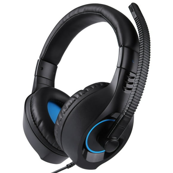 SENICC 2 Pack Gaming Headset with Microphone for PS4 Xbox One, Over Ear 3.5mm PC Headphone with Lightweight Design Noise Cancelling Volume Control for Laptop, Mac, iPad, Tablet