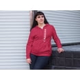 thumbnail image 4 of Old Glory Womens Canada Flag World Cup Full Zip Long Sleeve Graphic Hoodie, 4 of 6