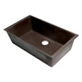 thumbnail image 4 of ALFI brand AB3322UM-C Chocolate 33" Single Bowl Undermount Granite Composite Kitchen Sink, 4 of 9