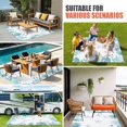 thumbnail image 4 of Watercolor Sea Coral Outdoor Rug for Patio/Deck/Porch, Non-Slip Large Area Rug 4 x 6 Ft, Summer Ocean Marine Starfish Blue Green Indoor Outdoor Rugs Washable Area Rugs, Camping Rug Carpet Runner, 4 of 8