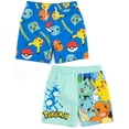 thumbnail image 1 of Pokemon Garçons Personnages Bleus Lot Multiple de 2 Shorts de Bain (3-4 Ans), 1 of 6