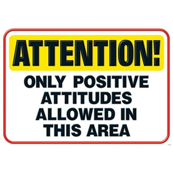 Trend Enterprises Inc. T-A67389 Attention Only Positive Attitudes Poster