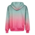 thumbnail image 5 of BSDJILFG Plus Size Hoodies for Women Zip Up Sweatshirt Athletic Tops Gradient Color Blouse with Front Pockets,Sizes S-3XL, 5 of 5