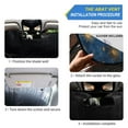 thumbnail image 2 of Qxltty Celestial Sky Car Windshield Sunshades Foldable UV Rays Sun Visor Protector Keep Your Vehicle Cool 53×23.5in, 2 of 8