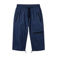 thumbnail image 3 of cocolona Womens Summer Casual Drying Cargo Capri Pants Elastic Waist Drawstring Straight Outdoor Hiking Cropped Pants with Pockets, 3 of 5