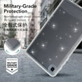 thumbnail image 2 of ELEHOLD For Samsung Tab S6 Lite 10.4" (2019) Slim Glitter Clear Case Soft TPU Cover, Military Grade Proetction, Reinforced Shock-Absorbing Corner, Slim&Lightweight, White, 2 of 9