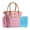 Pink, variant on Fit & Fresh Beechwood Women's Lunch Tote with XL Ice Pack, Pink Geometric