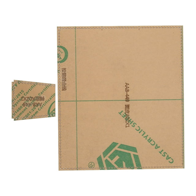 Plantilla acrílica para estuche de lápices, transparente, ligera y resistente al desgaste, molde para cortar.
