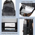 thumbnail image 4 of Mochila YoCosy, marrón, calavera gótica, mariposa, galaxia negra, 4 of 7