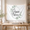 thumbnail image 5 of Consists Typographic With Botanical Arrangement Solid, Inspirational Illustration for Art Lovers, Wall Decor, Mother's Day Gift, Tapestry Wall Hanging for Dorm and Living Room, 5 of 7