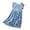 Blue, variant on Girls Tulle Dress Tween Girls Dress Ruffle Sleeve Elastic Straps Smocked A-Line Tulle Summer Long Party Birthday Sundress Size 7-8 (Light Purple,7-8 Years)