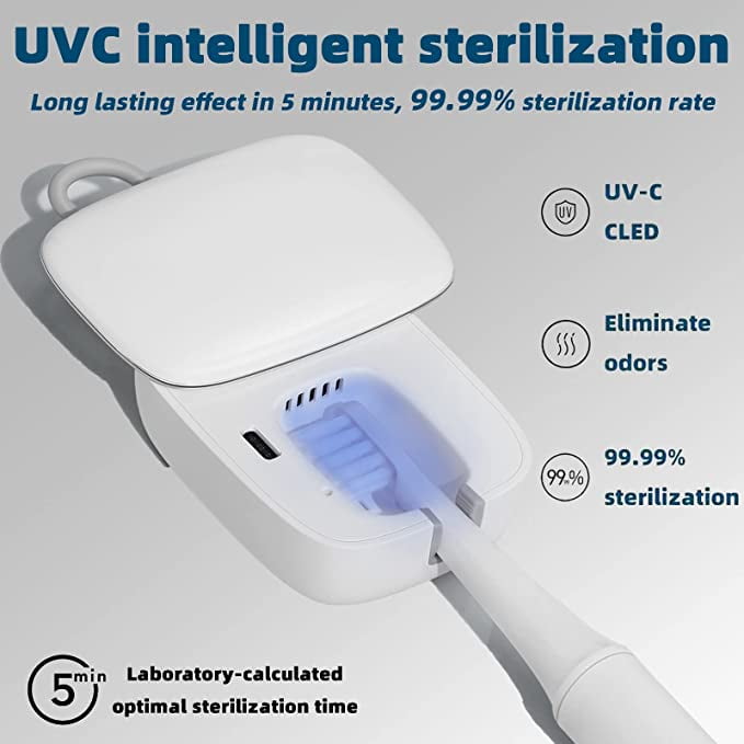 Smart Rechargeable Toothbrush Sanitizer UV Light Travel