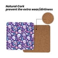 thumbnail image 4 of Xecao mushroom rainbow Skull cartoon for MDF Cork Coaster 4 Pcs,Drink Coasters,Suit for House Warming Gifts New Home ,Coffee Table Decor-Square, 4 of 7