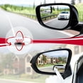 thumbnail image 5 of LivTee Blind Spot Mirror, Rectangle Shaped HD Glass Frameless Convex Rear View Mirror with wide angle Adjustable Stick for Cars SUV and Trucks, Pack of 2, 5 of 10