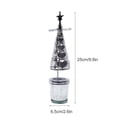 thumbnail image 2 of Rotary Tea Light Candle Holder Christmas Tree Shaped Spinning Metal Candlestick For Home Decor, 2 of 9