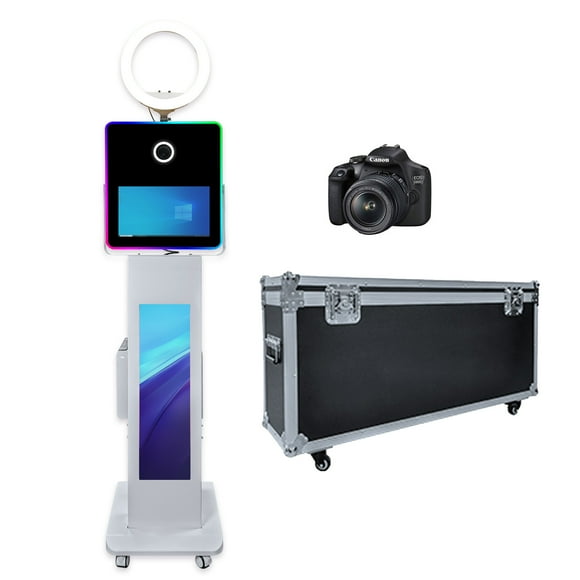 WideMeet 15.6inch DSLR Photo Booth Selfie Machine with LCD Touch Screen for Birthday Party