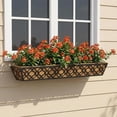 thumbnail image 6 of 36'' Deck Railing Planter Set with Coco Coir Liner, Large 4 Pcs Metal Deck Railing Planter Window Boxes for Outdoor Balcony, Porch, Patio, and Fence Rail, 6 of 18