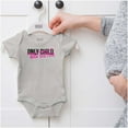 thumbnail image 5 of Only Child Big Sister Soon Sibling Bodysuit Jumper Girls Infant Baby Brisco Brands 12M, 5 of 6