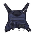 thumbnail image 2 of Bolsa de pecho para hombre y mujer, multifuncional, transpirable, frontal, tipo chaleco Azul, 2 of 8
