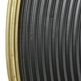 thumbnail image 4 of CosmoLiving by Cosmopolitan 35" x 35" Black Ribbed Wall Mirror with Gold Edges, 4 of 14