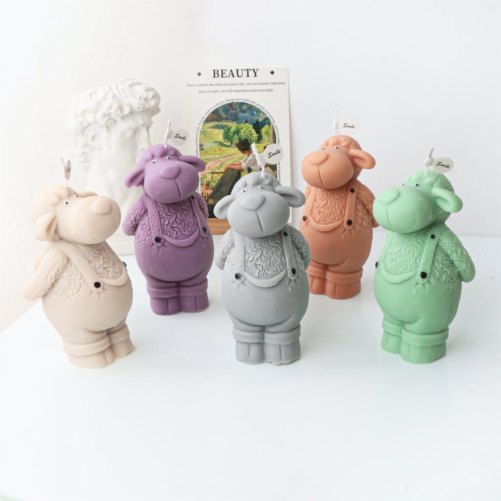 lanema Sheep-like Candle Mold Candle Mold for DIY Candle Soap Plaster Chocolate Home Decor DIY Resin Casting Molds