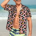 thumbnail image 5 of Picia Leopard Gentle Cotton Regular Fit Short Sleeve Casual Hawaiian Shirt for Men-XX-Large, 5 of 9