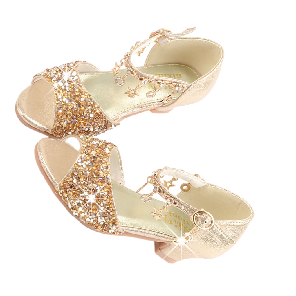 Xingzhi Girls Glitter Shoes Sequins Ballet Wedding Party Crystal