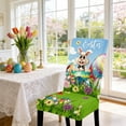 thumbnail image 1 of shyuyusa Easter Rabbit Motif Elastic Chair Slipcover Full Coverage Protector for Home Dining Seats and Festival Ornament, 1 of 6