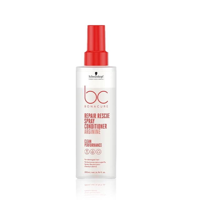 Schwarzkopf Professional BONACURE - Repair Rescue Spray Acondicionador Arginina 200 ml, para Cabello Dañado, Acondicionador sin Aclarado, Mejora Peinabilidad, Protección T&ea