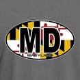 thumbnail image 3 of CafePress - Maryland MD Oval (W/Flag) T Shirt - Mens Comfort Colors Shirt, 3 of 5