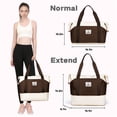thumbnail image 3 of Gynky Travel Duffel Bag for Women Men Waterproof Carry On Expandable Duffle Tote Shoulder Weekender Overnight Bags w/ 3 Front Pocket/Wet Dry Pocket/Trolley Sleeve, Sport Dance Gym Luggage, 3 of 10