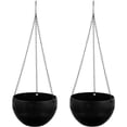 thumbnail image 5 of 2pcs Self-watering Hanging Planters Indoor Hanging Flower Pots with Net, 5 of 5
