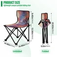 thumbnail image 3 of BZSMCE Camping Chairs Modern Sunlit Harmony Pattern Folding chair, 3 of 8