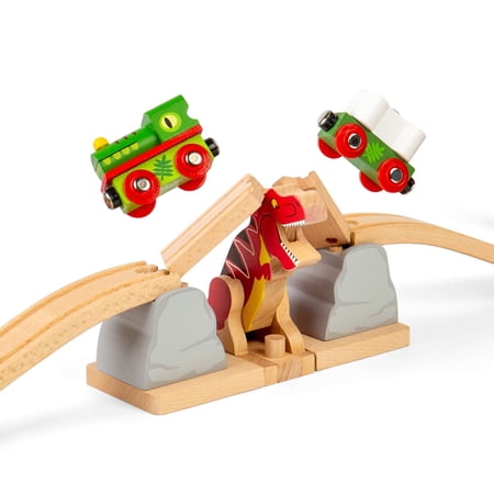 Bigjigs Rail - T-Rex Bursting Bridge