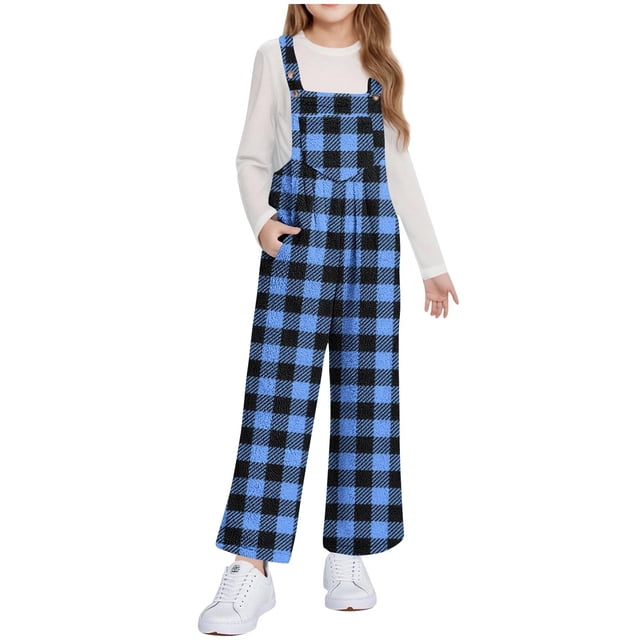 Combinaison Doublée en Molleton pour Filles avec Poche Intégrée, 5 à 14 Ans, Automne/hiver, Sans Manches, Imprimée