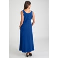 thumbnail image 2 of Jessica London Women's Plus Size Stretch Cotton Side Tie Maxi Dress, 2 of 3