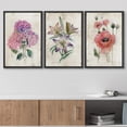 thumbnail image 3 of wall26 Framed Canvas Print Wall Art Set Pastel Watercolor Lily Daisy Flowers Nature Floral Illustrations Modern Art Rustic Botanical Relax/Calm for Living Room, Bedroom, Office - 16"x24"x3, 3 of 5